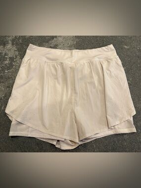 all in motion White Layered Athletic Shorts